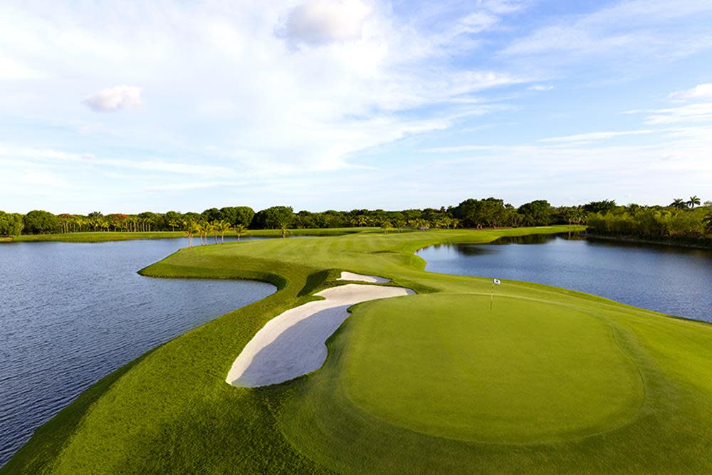La Palma Dorada, que lleva el nombre del árbol predominante que se encuentra en todo el campo de golf, ofrece otra experiencia de golf única en un resort de Florida.