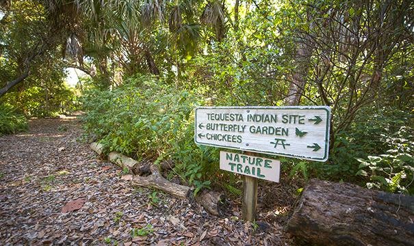 Panneau Tequesta Indian Site et Nature Trail