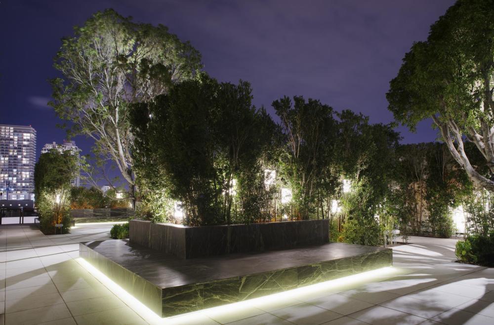Jardin sur le toit dans le Miami Design District