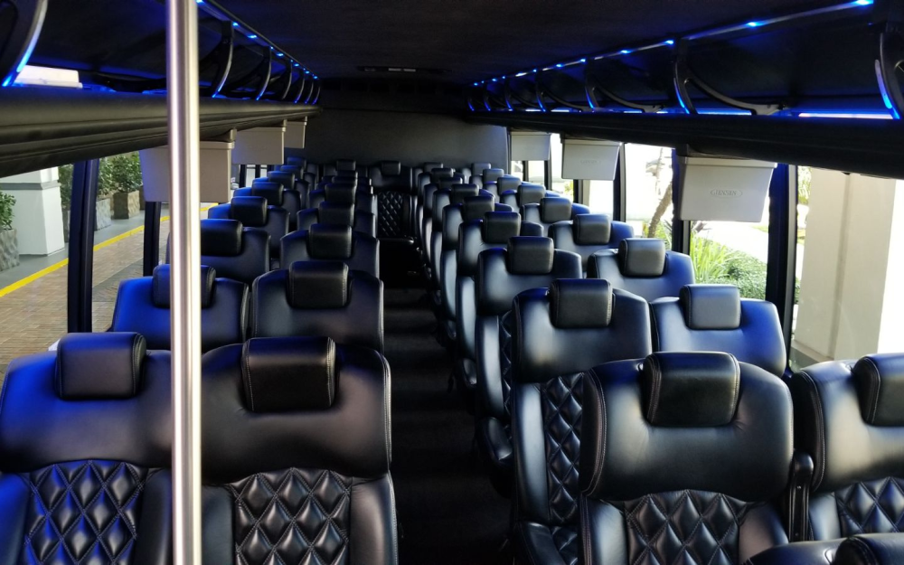 A 35 passenger luxury Mini Coach