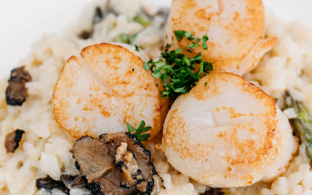 Truffle Risotto with Scallops