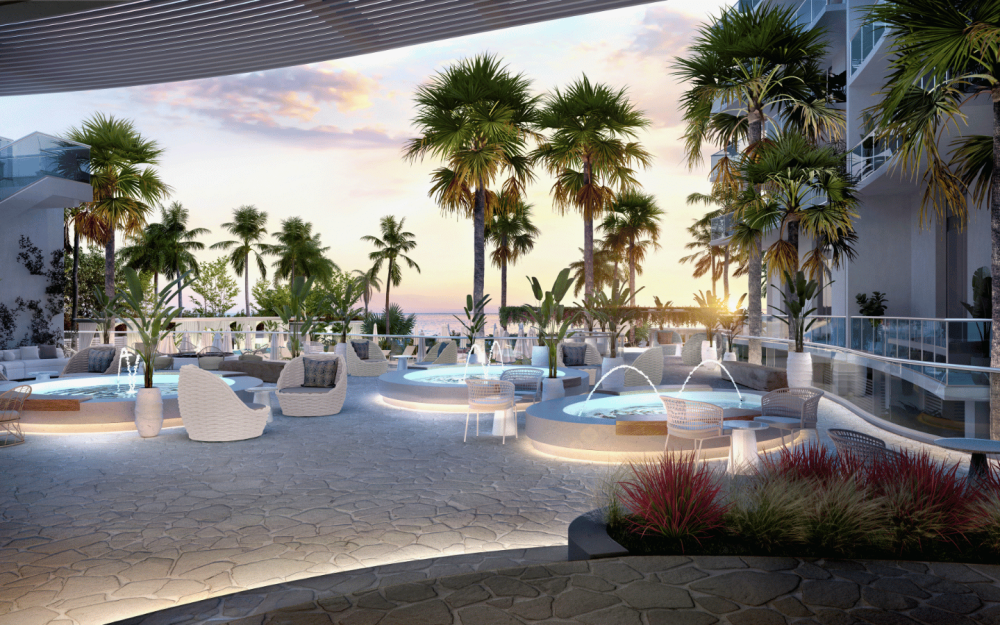 Enjoy Miami inspired cocktails as you lounge on the terrace overlooking the Atlantic.