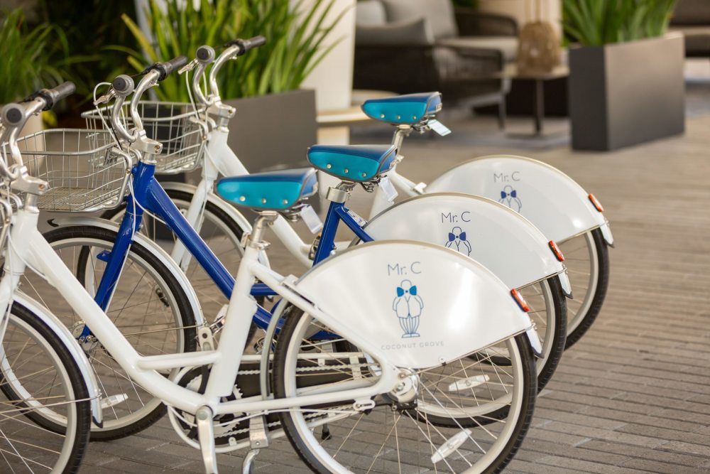 Enjoy the warm, laid-back atmosphere Coconut Grove has to offer on a Mr. C Bicycle