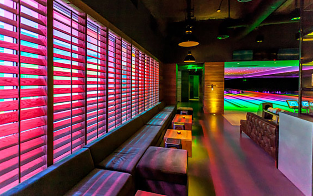 Bowling area seating. Photo credit: Miami Beach EDITION