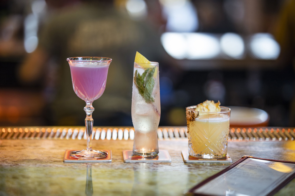 Deliciously crafted signature cocktails on Branja's cocktail list.