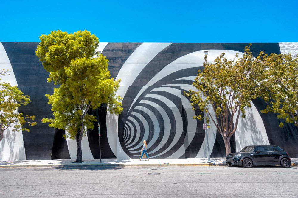Vortex-Wandbild bei Miami Design District