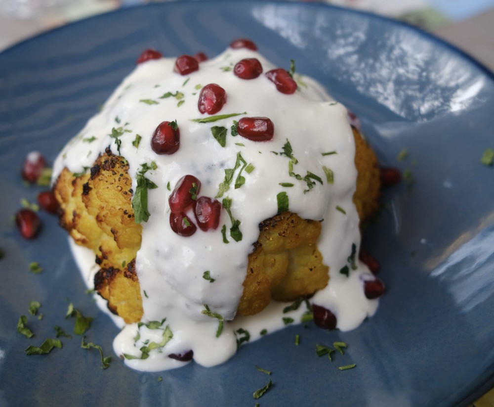 Feta Mousse, Pomegranate, Parsley