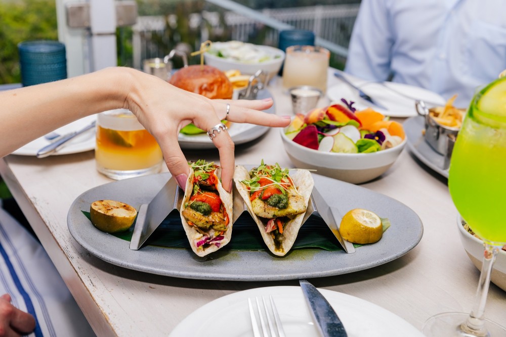 Almuerzo Miami Spice - Tacos de pescado