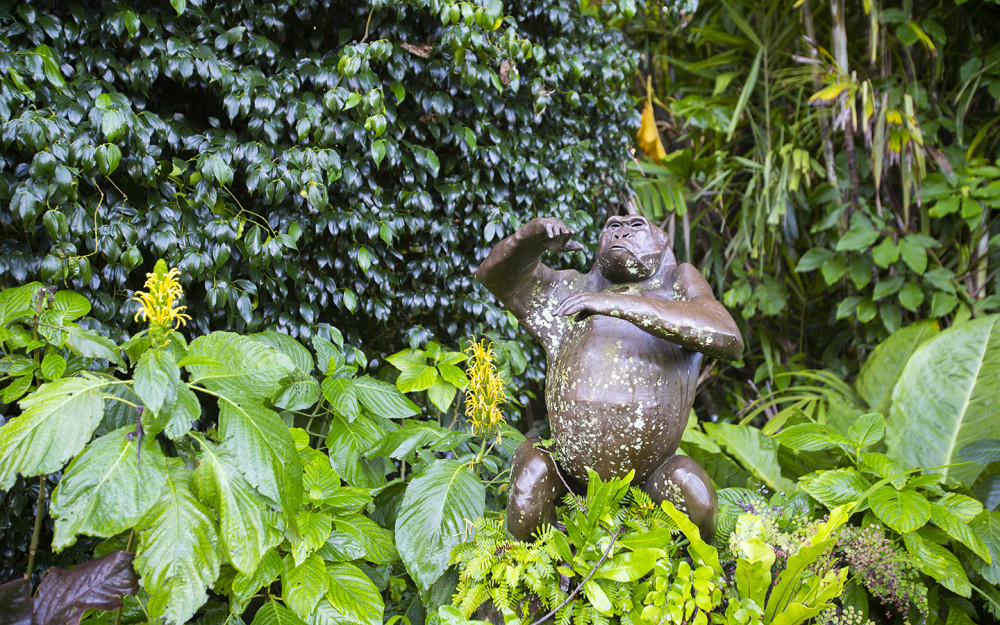 Affenskulptur bei Fairchild Tropical Botanic Garden