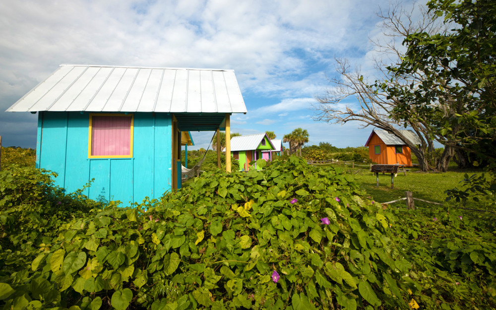 Cabanas available at historic Virginia Key Beach Park