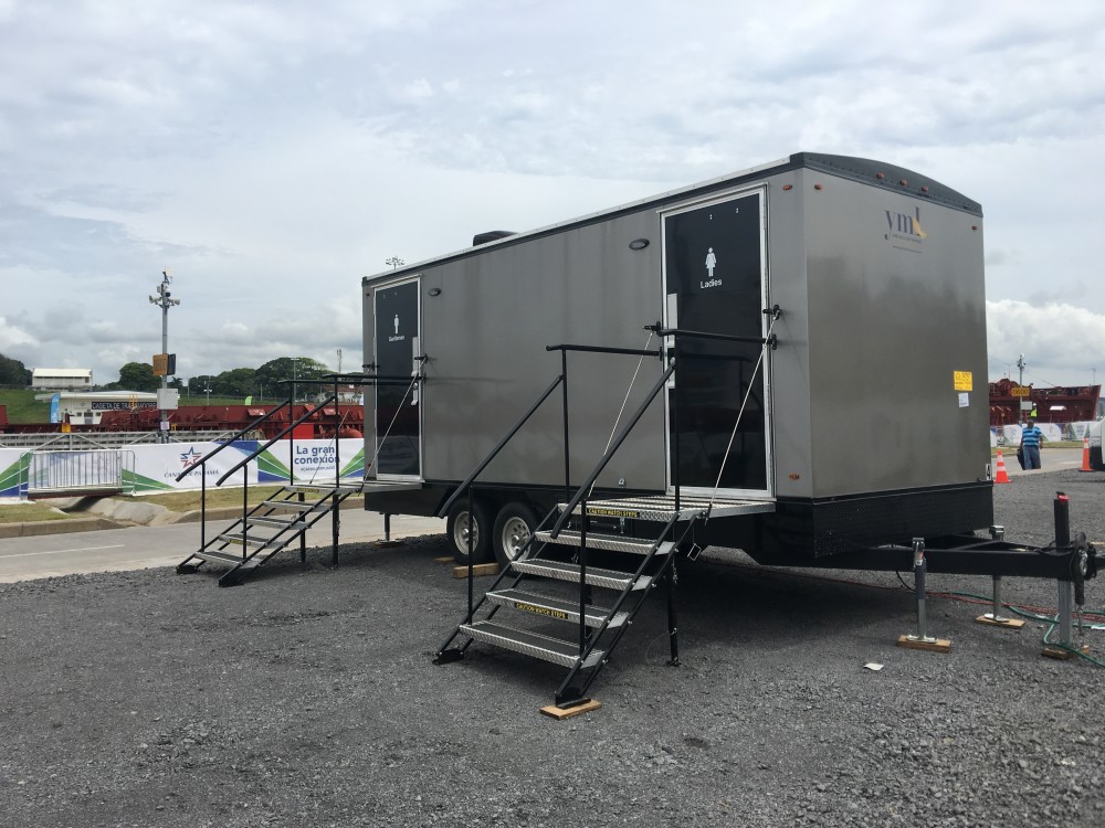 Luxury Portable Restroom Trailers Rental for Events