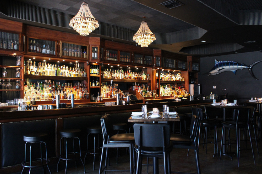 Interior of the Gibson room bar and dining room