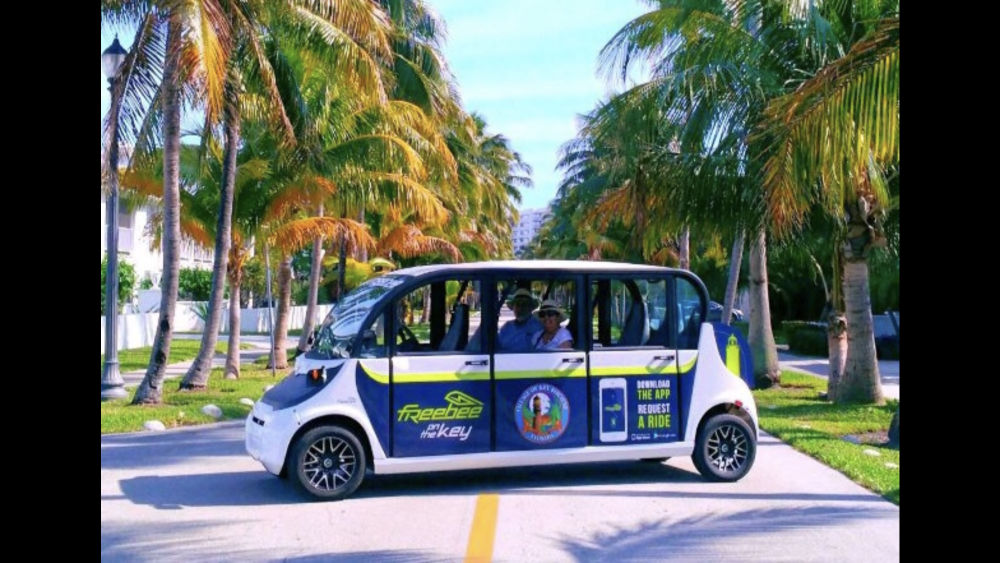No better way to get around Key Biscayne than with Freebee.