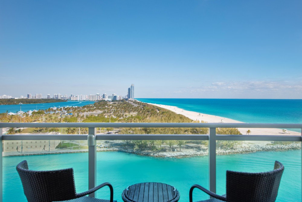 Enjoy breathtaking balcony ocean views.
