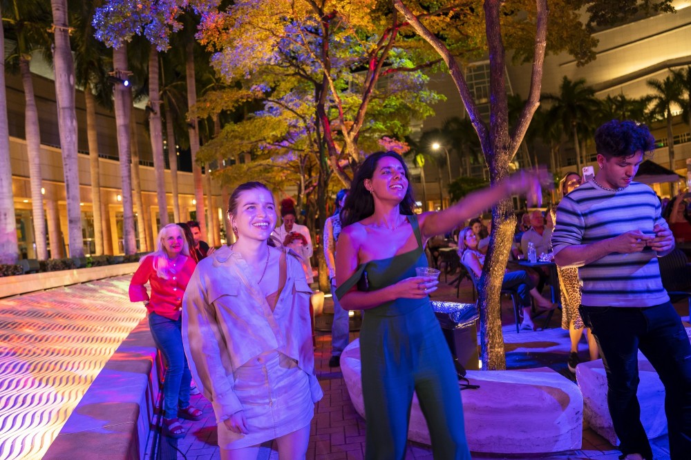 The Arsht Center's Live on the Plaza series features local artists in a laid-back setting under the stars - Photo by Alex Markow