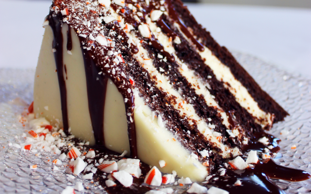 Peppermint chocolate cake