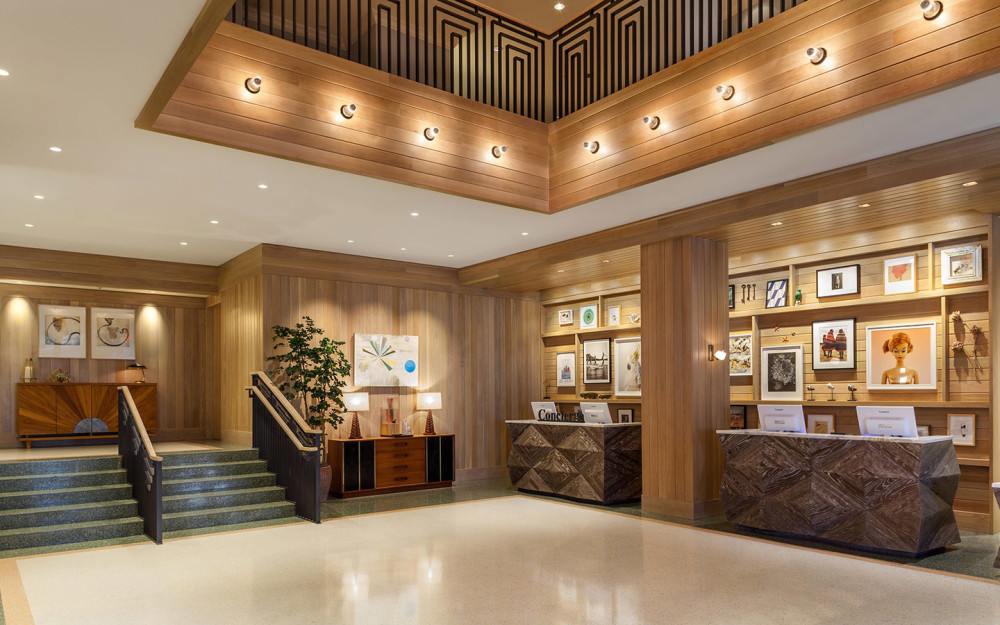 Lobby stile ispirato Art Deco