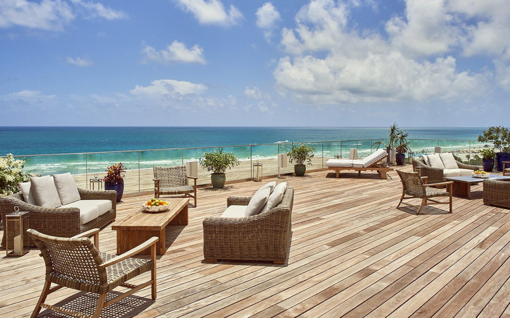 Oceanfront pool deck