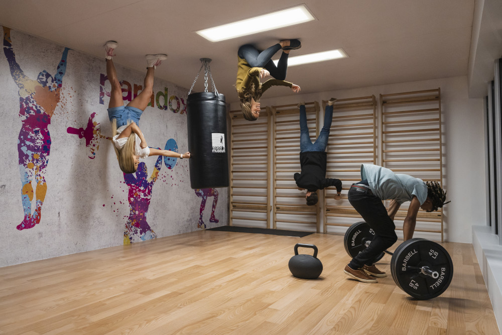 Fitnessstudio – umgekehrter Raum