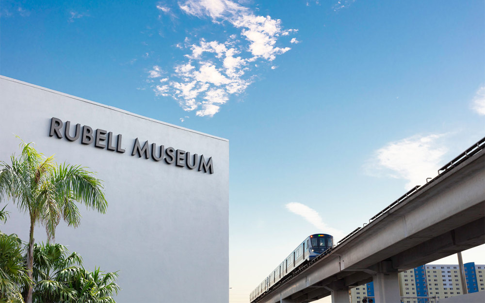 Rubell Museum building with logo