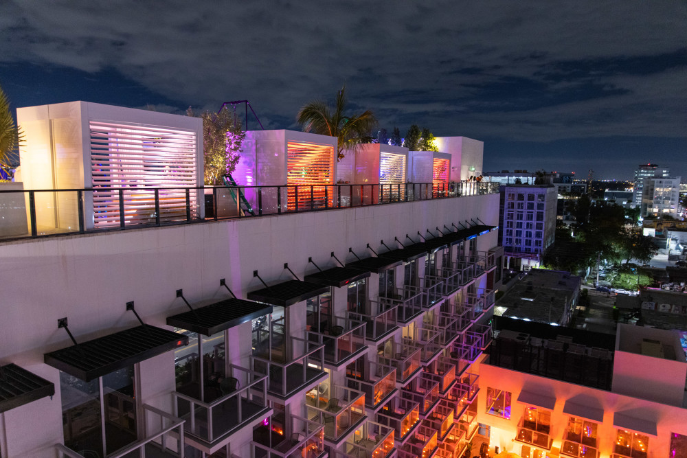 Rooftop events and VIP cabanas.
