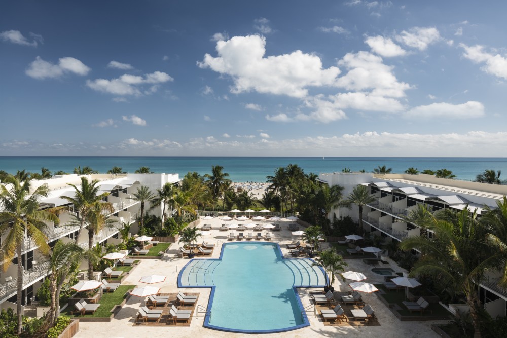 The pool and views of the Atlantic at The Ritz-Carlton, South Beach