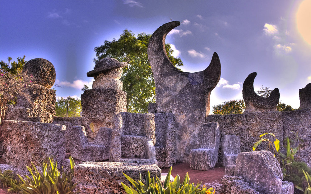 Yelp / TripAdvisor rate Coral Castle “Top 35 out of 35,000 museums across the U.S.” New Times Magazine Reader Choice Awards: “Best of Miami”. Live Guides share the “Love Story”, History, Science. See a hand-carved 9-ton gate, Polaris telescope, the world’s only Sundial with seasons that work after 93 years! A Modern megalith, Coral Castle is compared to the Ancient megalith’s of the Egyptian pyramids. Seen on the History Channel, Discovery Channel, Ancient Aliens, Univision! Enjoy Coral Castle Café and unique gift shop with collectables. Free parking. Continuous Tours