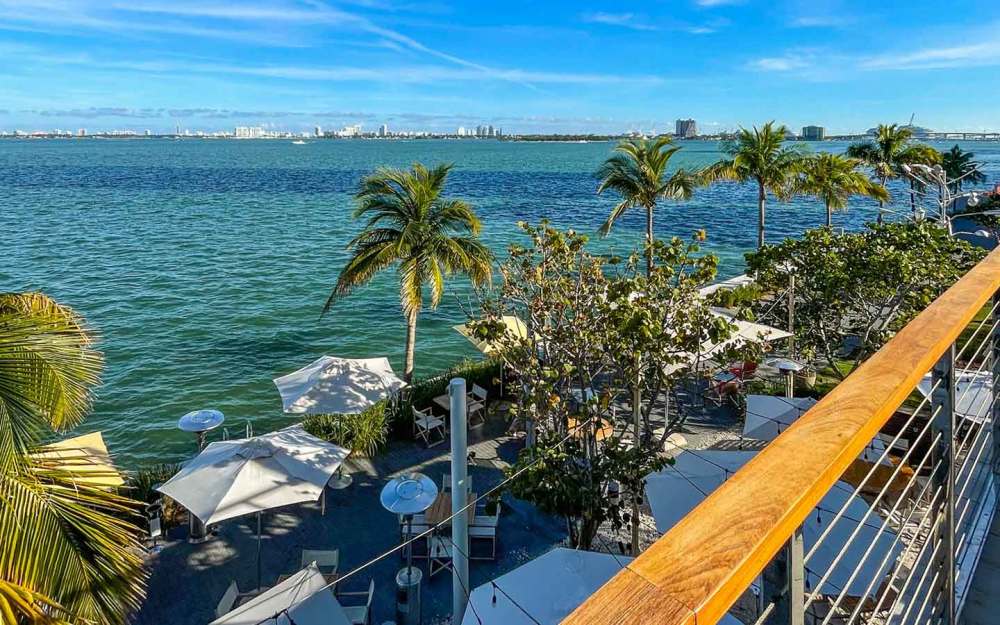 Look out on Biscayne Bay while you dine with us.