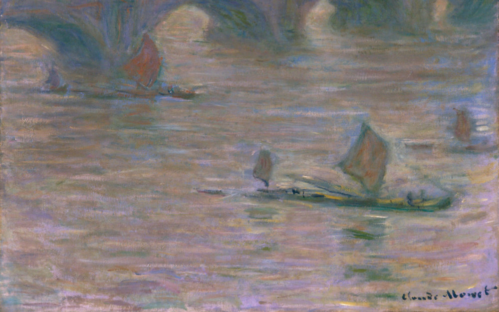 Pon Waterloo | Atis / Maker: Claude Monet (Frans, 1840 - 1926) | Dat: 1903 | Mwayen: lwil oliv sou twal