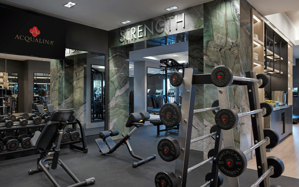 Acqualina's newly renovated AcquaFit fitness center