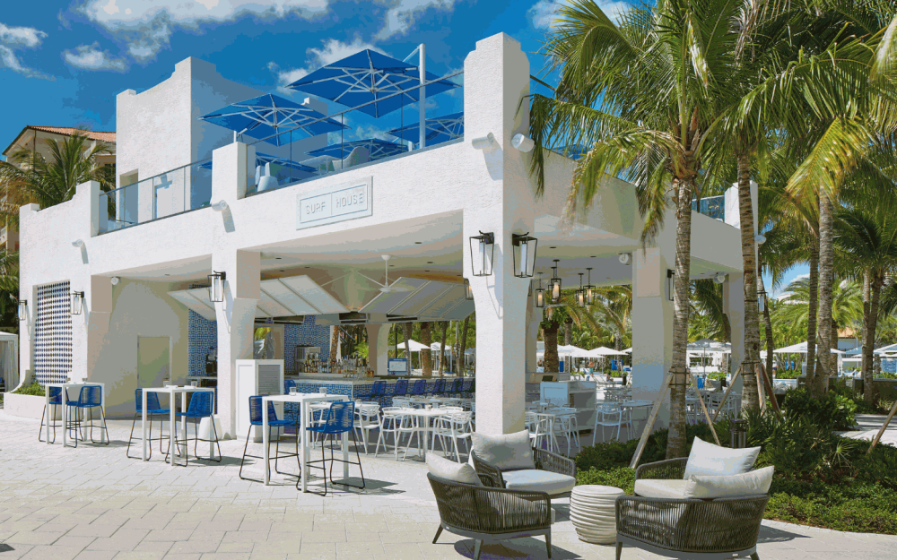 Pool-Side dining just gets better here at Tidal Cove waterpark's Surf House offering the freshest island flavored signature cocktails and bites!