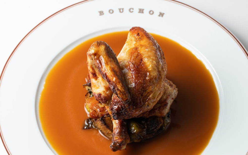 Poul griye nan Bouchon Bistro Coral Gables