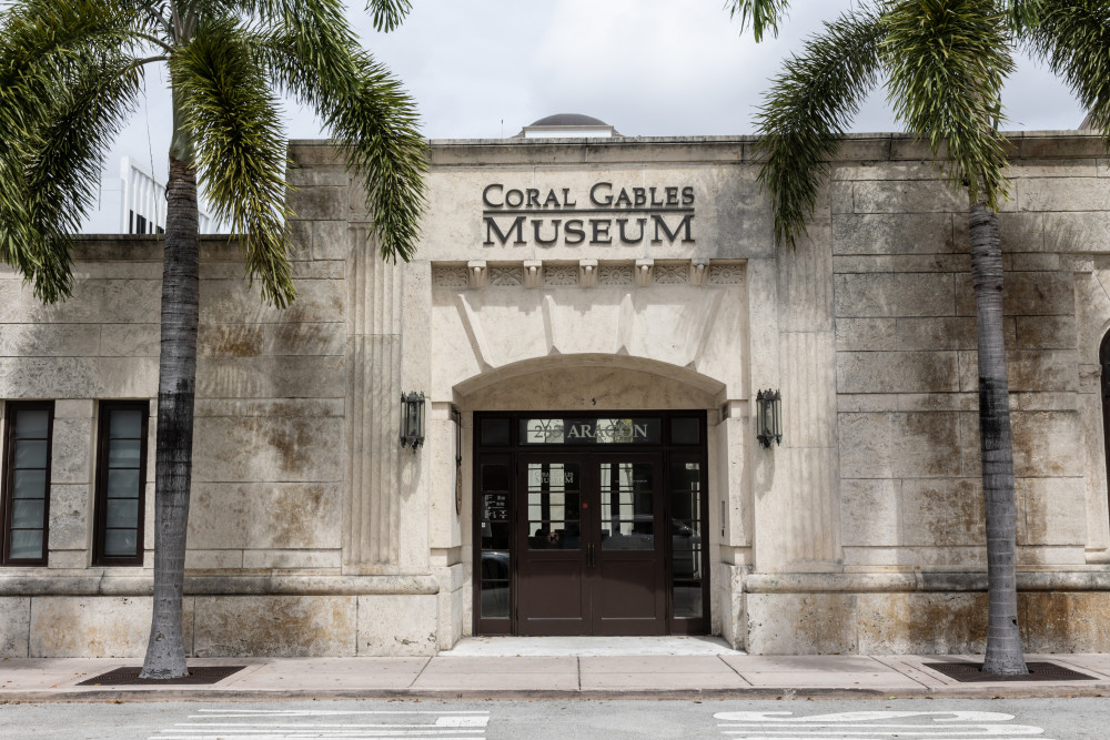 Front door of Coral Gables Museum