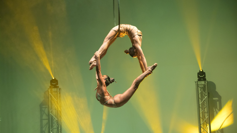 Circus Silks acrobatic performance