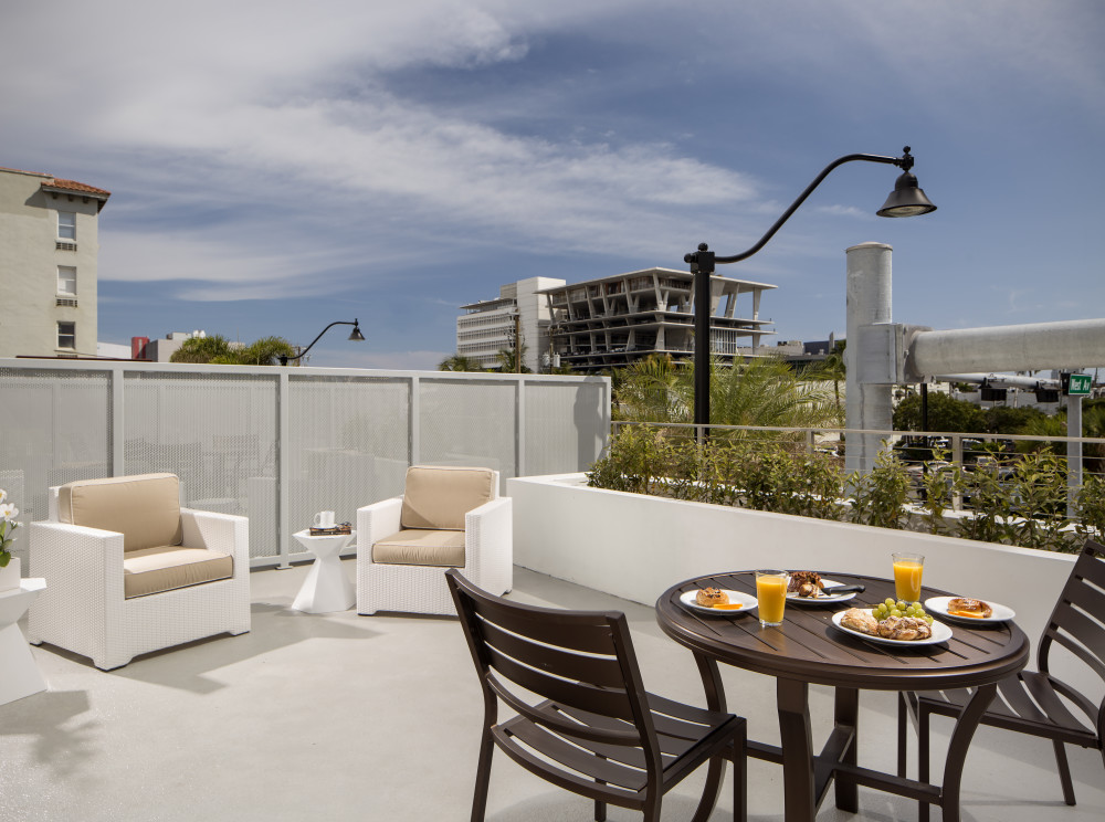 Enjoy city views from your private terrace. Miami Beach is home to beautiful beaches, famed Lincoln Road, numerous restaurants, shops and many of the oldest buildings in the city.