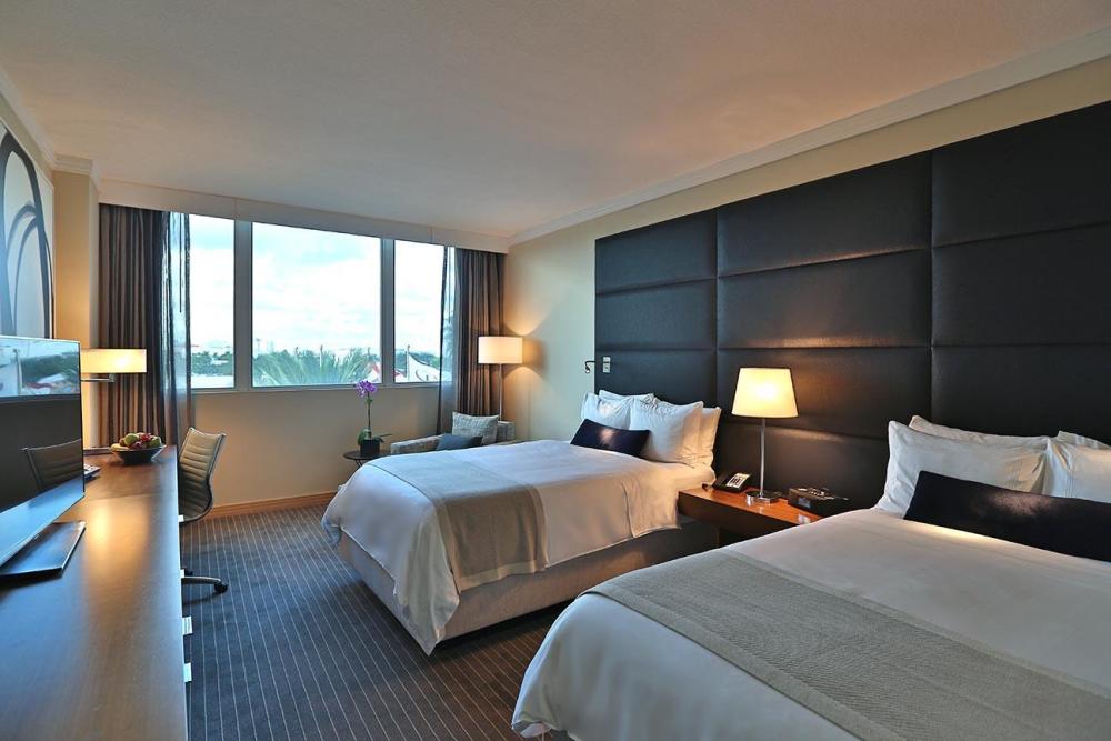 Guest room with double bed accommodations