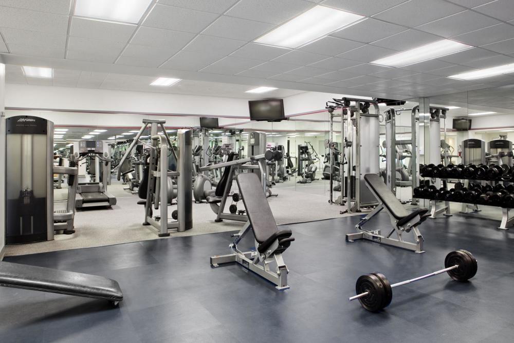 Hilton Fitness...even a Basketball Court