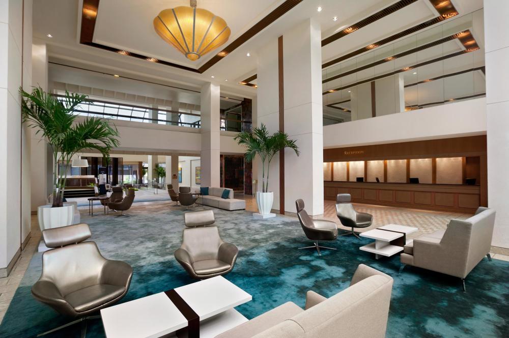 The Hilton Miami Airport Blue Lagoon Lobby