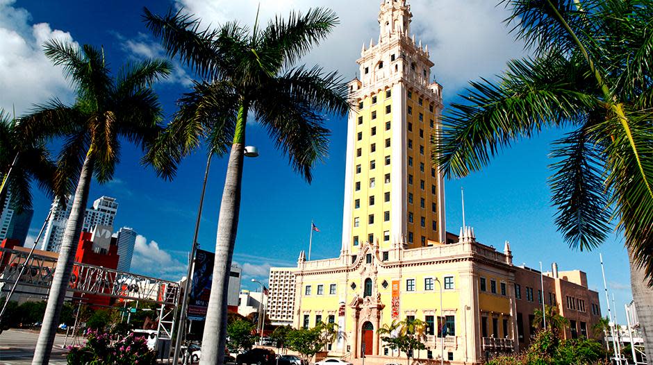 Exterior view of the Freedom Tower at Miami Dade College; the home of MOAD
