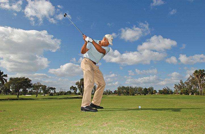 A golfer at Country Club of Miami
