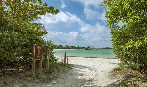 Park beach entrance
