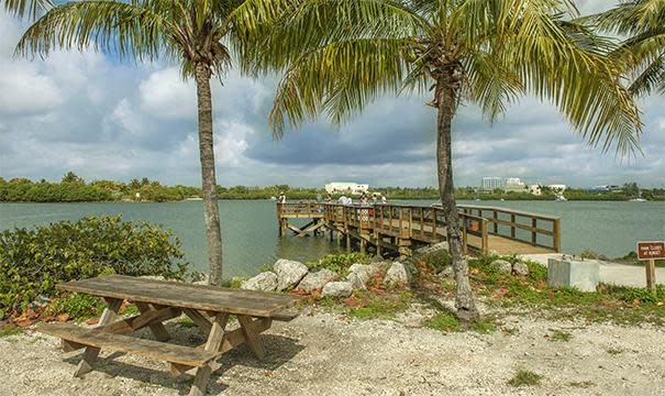 Picnic area and pier