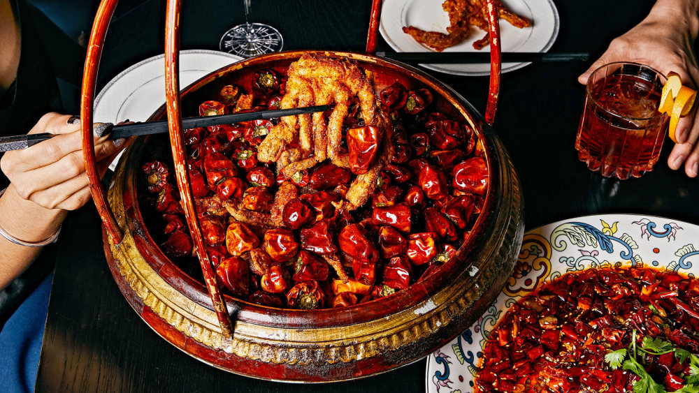 Red Lantern. Soft Shell Crab in Chili.