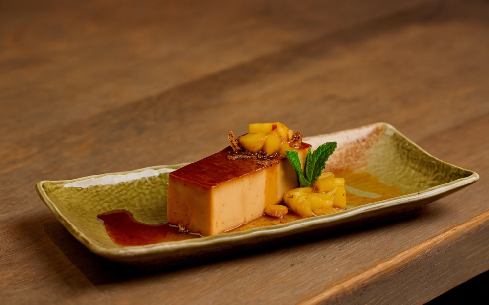 Smooth, sweet, and tropical,  this is a dessert the Pisco way.