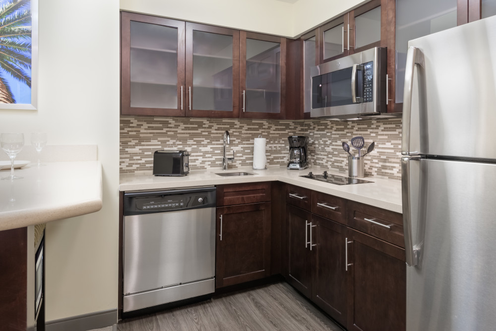 Suites disponíveis com cozinhas completas