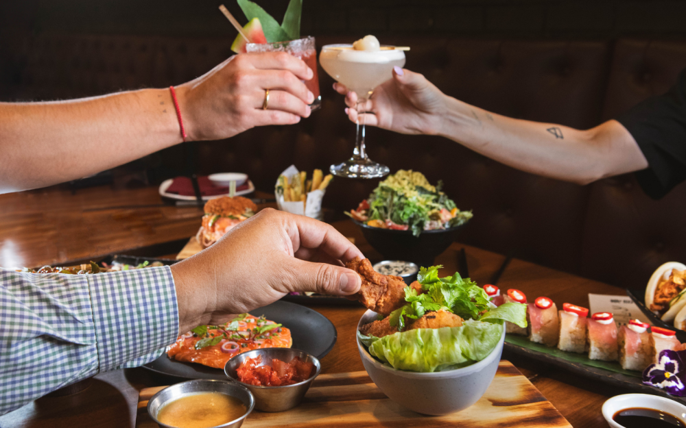 Miami Spice's Japanese Fried Chicken, Hot Summer Roll, Salmon Pizza, PBS Summer Salad and more.