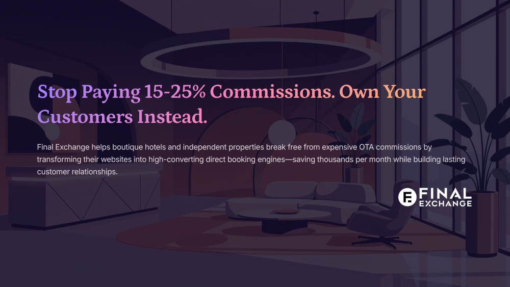 We help companies in the tourism industry acquire new customers using their existing direct booking channel & reduce reliance on 3rd party websites.