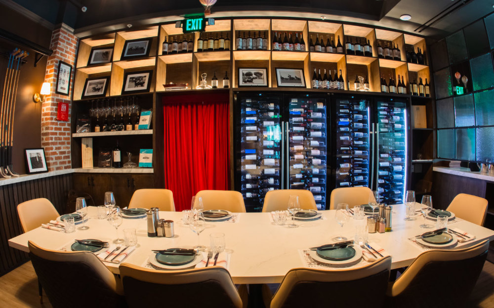 La Cabrera Coconut Grove offers a dedicated private dining space with a screen perfect for special occasions or intimate groups, or presentations