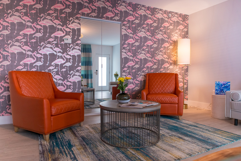 Waterside Hotel's One Bedroom Queen accommodations feature a spacious living room and dining area, kitchenette with cookware, dishware, and utensils, a cozy pillow top mattress, large plasma TVs with satellite service, luxury bath products, complimentary WiFi, hair dryer, iron/ironing board, washer/dryer and more. Catch some rays or splash around in our refreshing pool just outside each room. Take a light stroll to the beautiful sandy beach with our complimentary beach bag and towels. A wonderful getaway for couples, families and their pets in the perfect North Beach location.