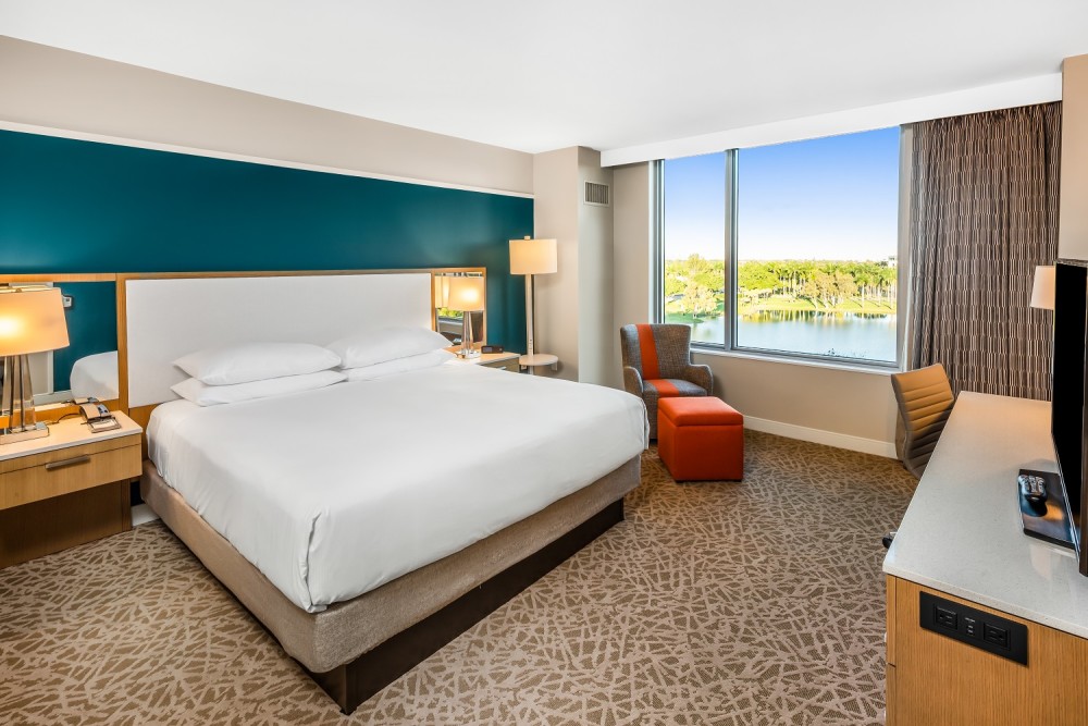 Contemporary guest rooms with modern design elements.